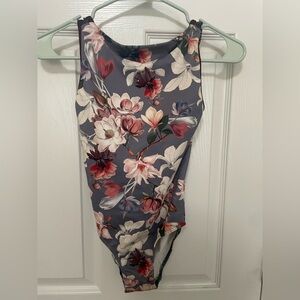 Large Child Eleve Dancewear Floral Leotard
